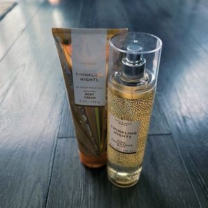 B&BW *Twinkling Nights* Fragrance Set of 2 | Full Size Body Cream+Body Spray